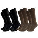 Merino militāro zeķu komplekts, 4 pāri – Black / Brown